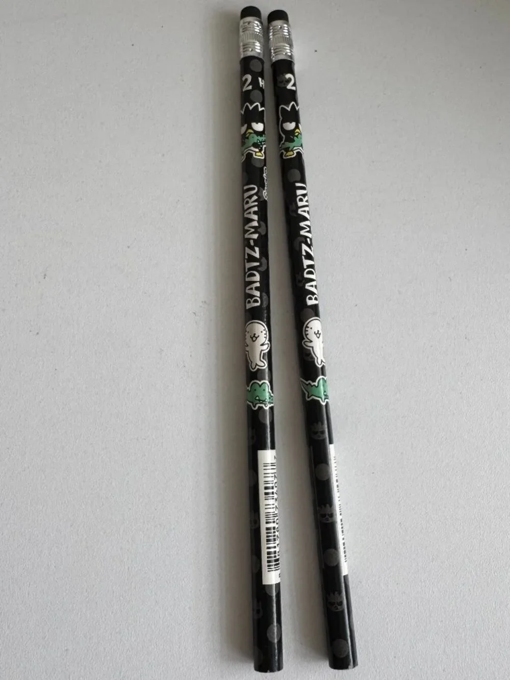 Sanrio Badtz Maru Set of 5 HB #2 Pencils Kawaii 2012 Made in Taiwan